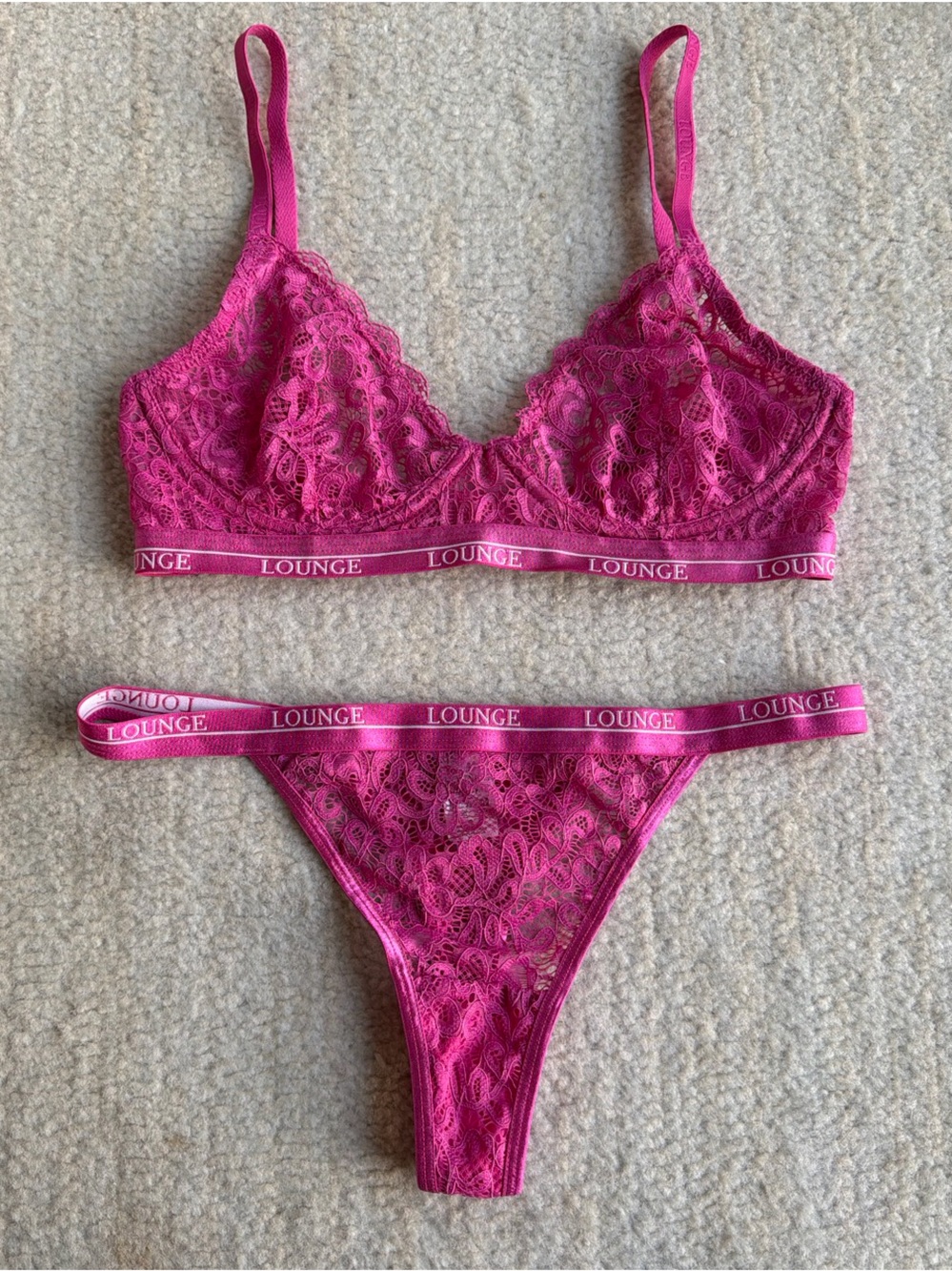 Lounge Intimates Set - Raspberry